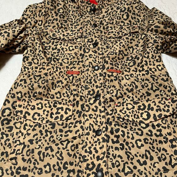 Jessica Simpson Leopard Anorak Jacket Size 10/12 - Picture 5 of 6